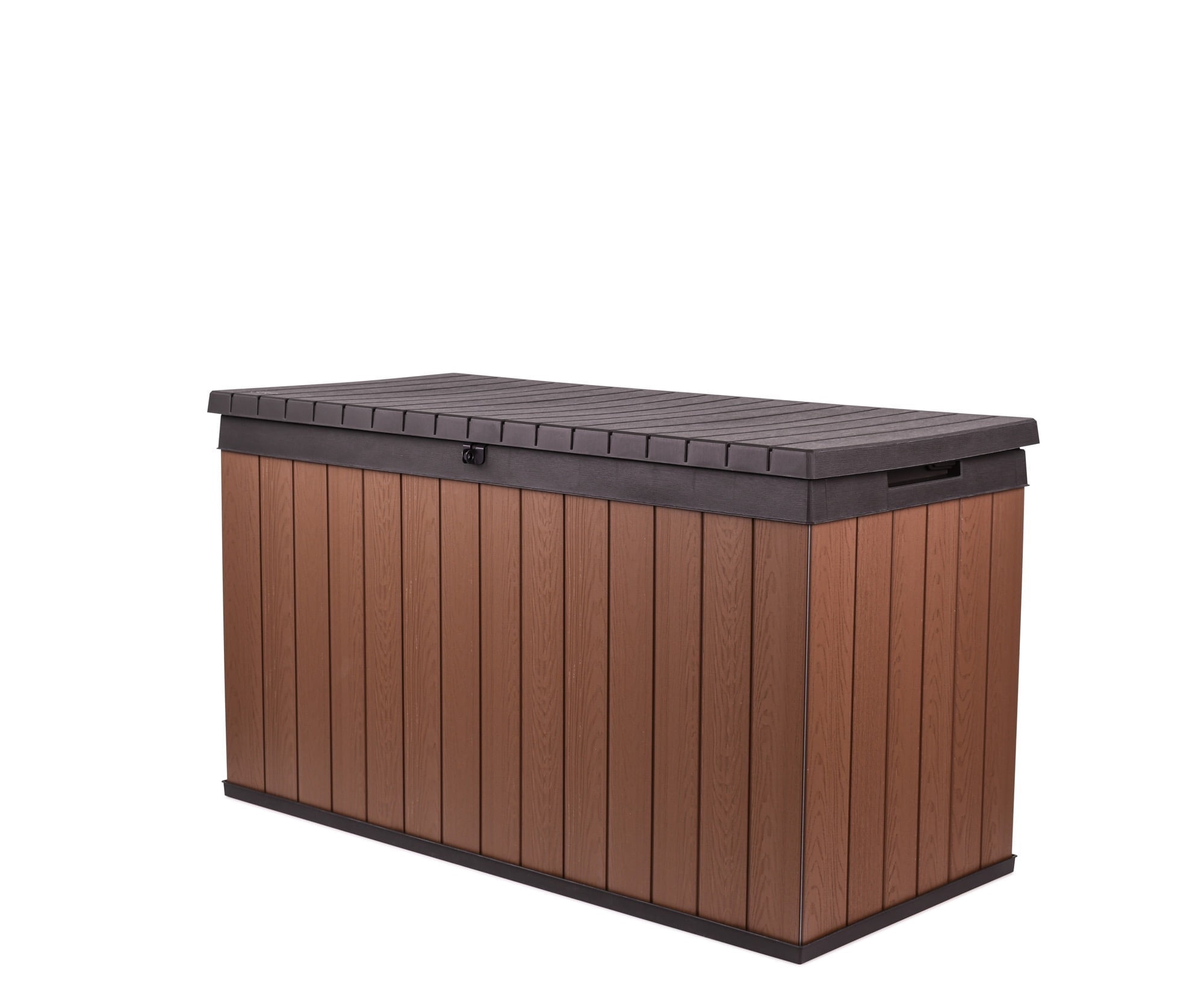 Keter Darwin 150 Gallon Gallon Durable Resin Outdoor Deck Box Storage Organization, Brown